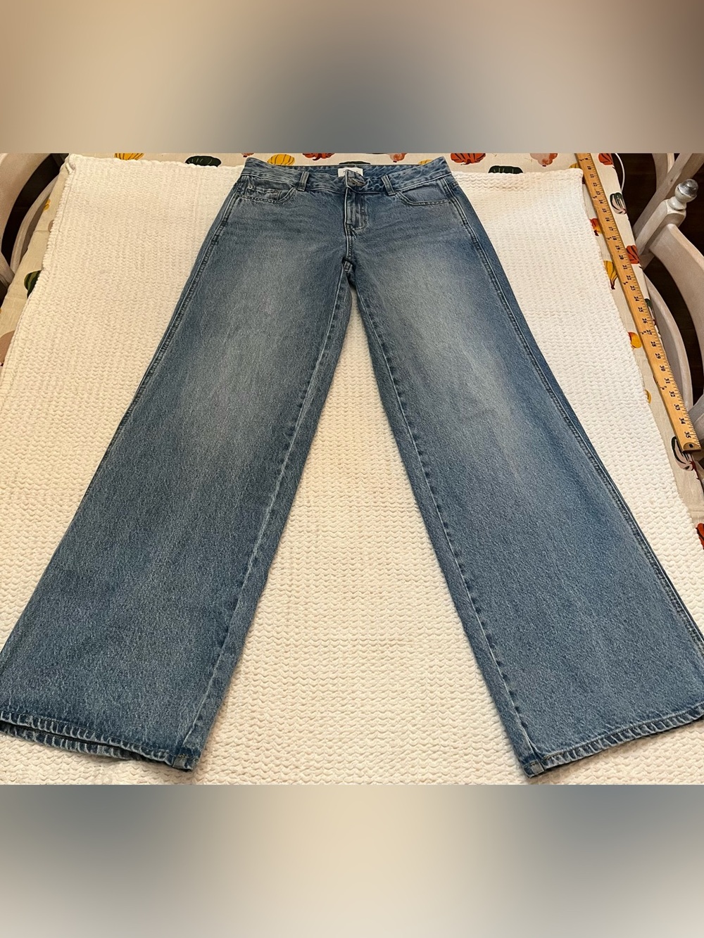 PacSun Women's Straight Leg Jeans - Medium Blue Denim
